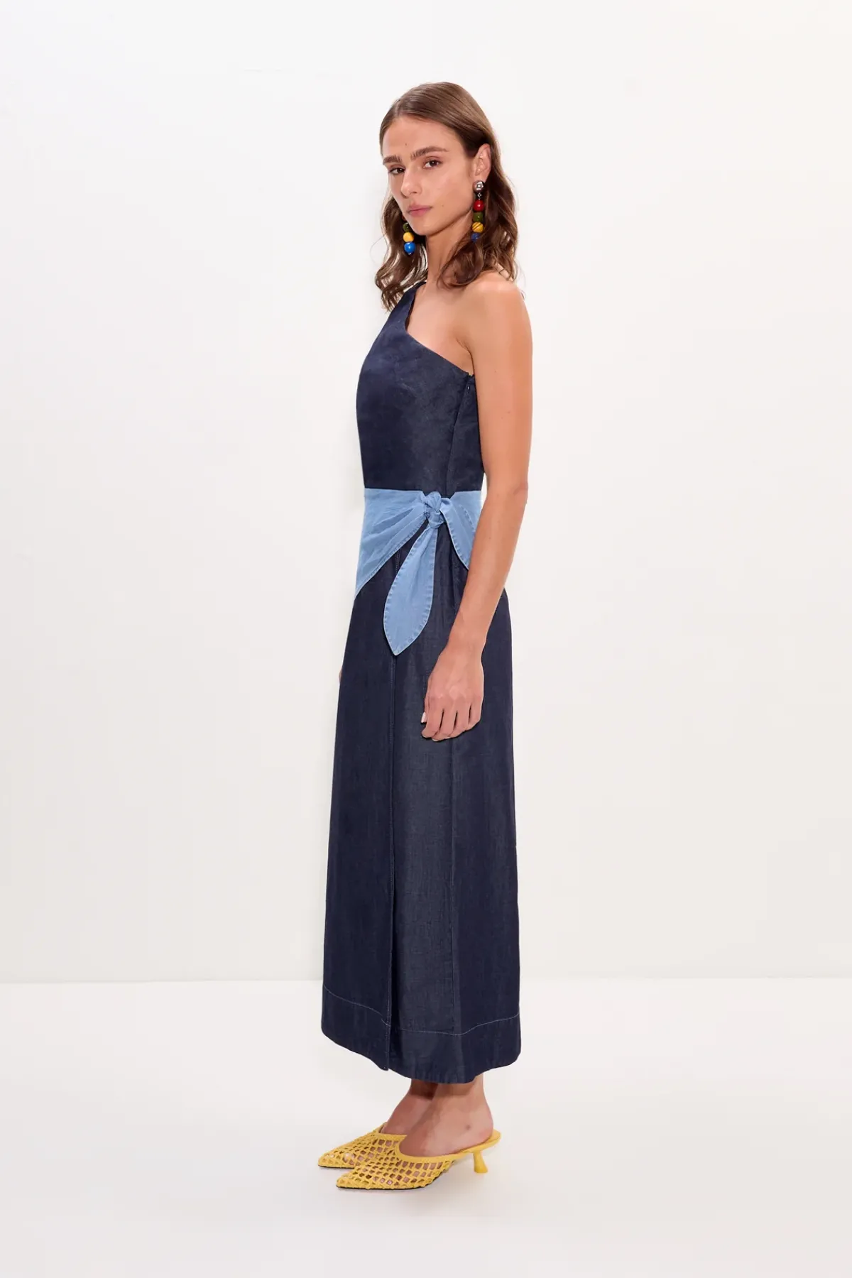 SIMON MILLER Belembelem chambray midi dress