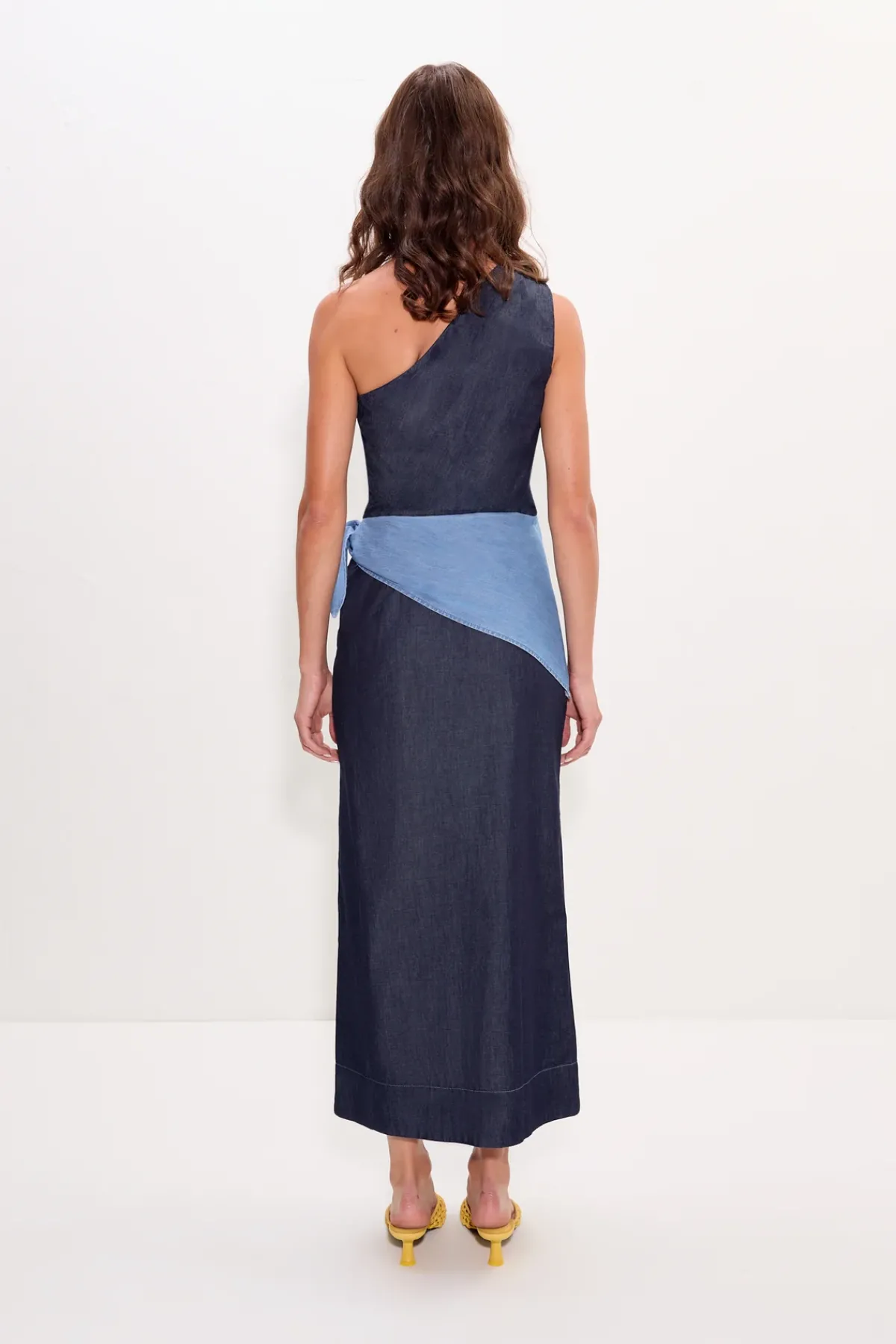 SIMON MILLER Belembelem chambray midi dress