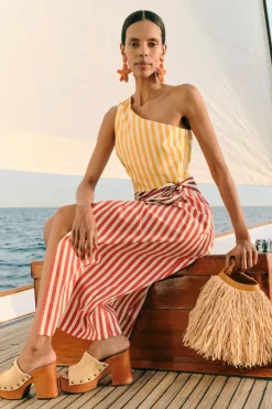 Hot SIMON MILLER Belembelem poplin midi dress
