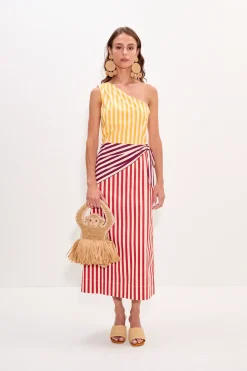 Hot SIMON MILLER Belembelem poplin midi dress