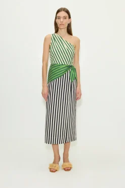 Hot SIMON MILLER Belembelem poplin midi dress