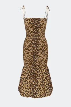 Discount SIMON MILLER Cantocanto smocked poplin dress