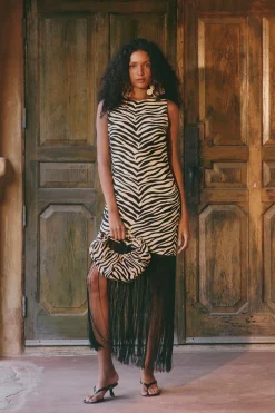 Hot SIMON MILLER Casablancacasablanca fringe dress