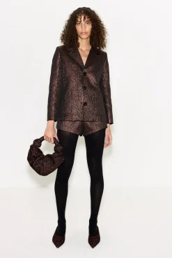 New SIMON MILLER Fleurfleur metallic shorts