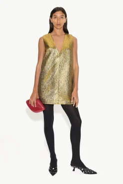 SIMON MILLER Fountainfountain metallic mini dress