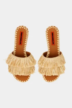 Discount SIMON MILLER Fringefringe raffia salerno sandal
