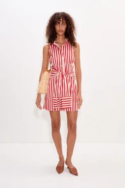 SIMON MILLER Innainna sleeveless poplin mini dress