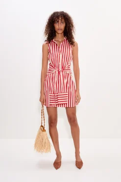 SIMON MILLER Innainna sleeveless poplin mini dress