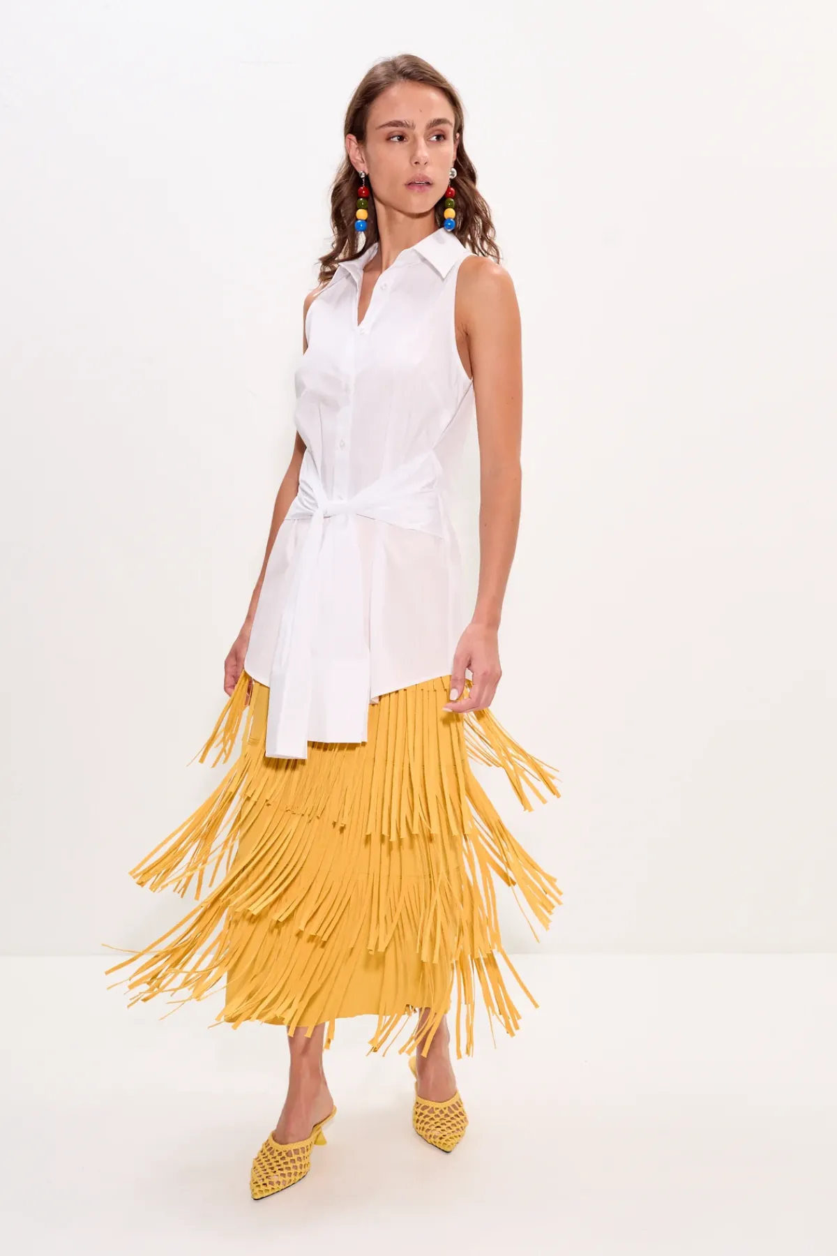 Clearance SIMON MILLER Innainna sleeveless poplin top