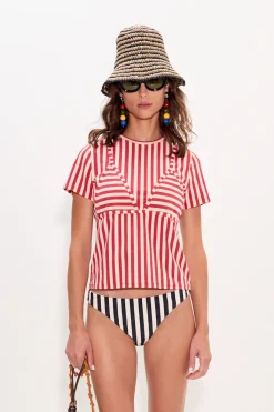 New SIMON MILLER Kinikini striped tee