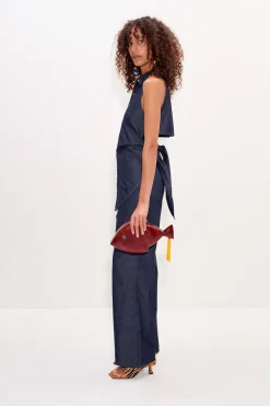Sale SIMON MILLER Lochloch sleeveless chambray button up