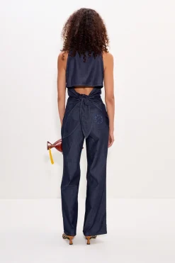 Sale SIMON MILLER Lochloch sleeveless chambray button up