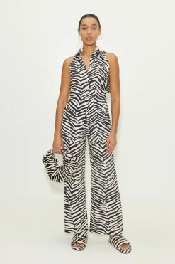 New SIMON MILLER Lochloch sleeveless poplin button up