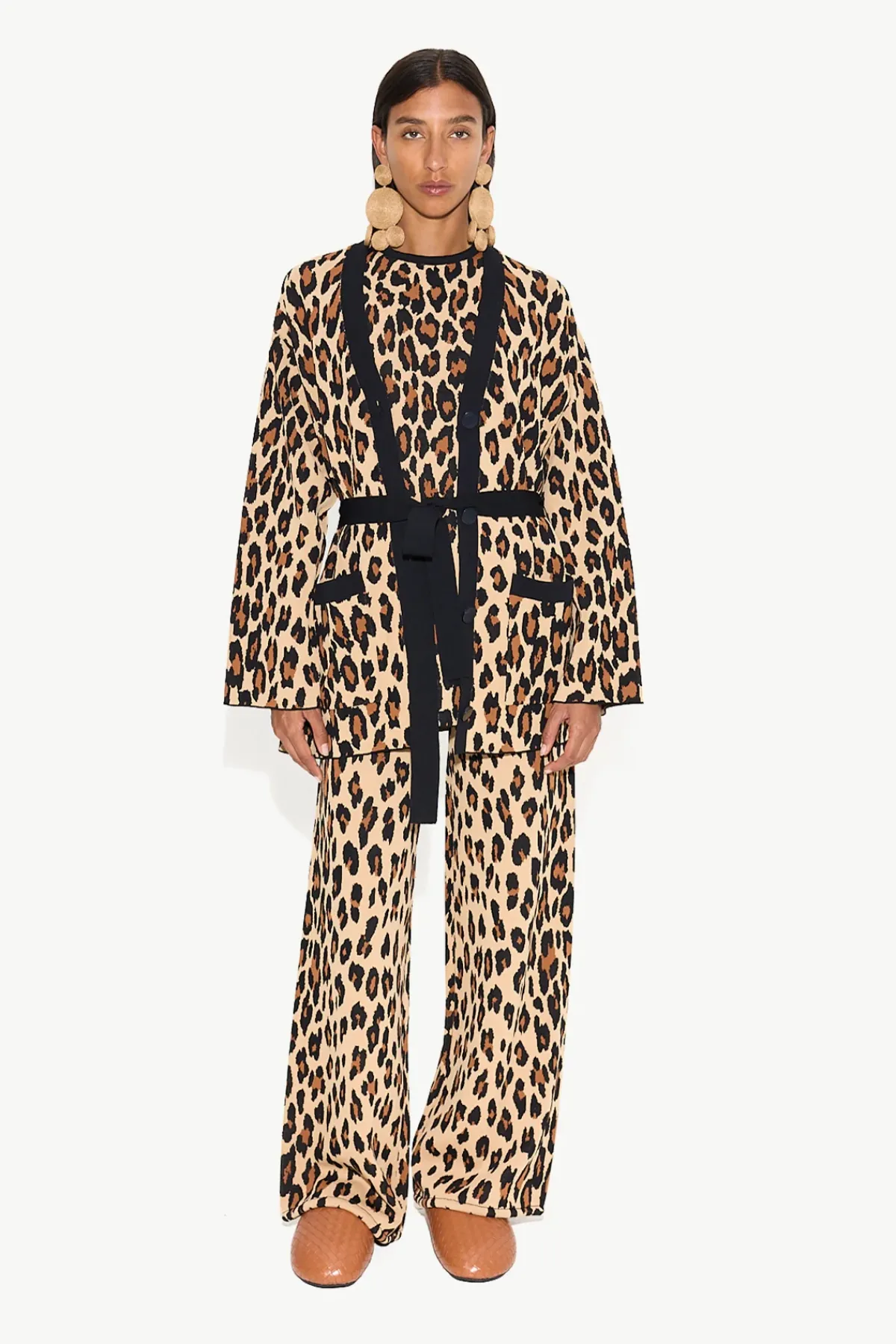 New SIMON MILLER Maxmax belted knit cardigan