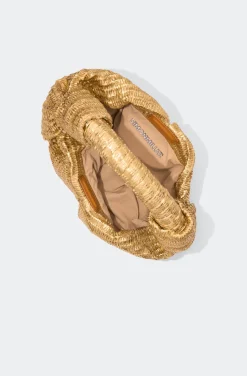Outlet SIMON MILLER Metallicmetallic raffia lopsy bag