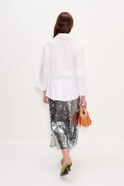 New SIMON MILLER Miamia sequin skirt