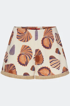 Online SIMON MILLER Minamina linen fringe short