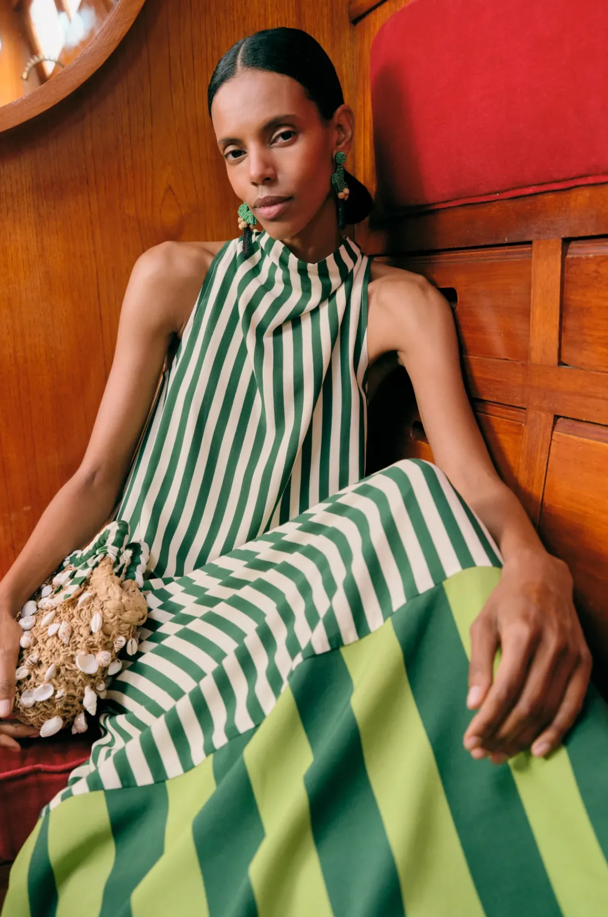 SIMON MILLER Monamona crepe dress