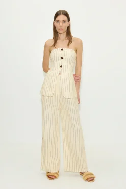 Sale SIMON MILLER Morimori strapless linen top