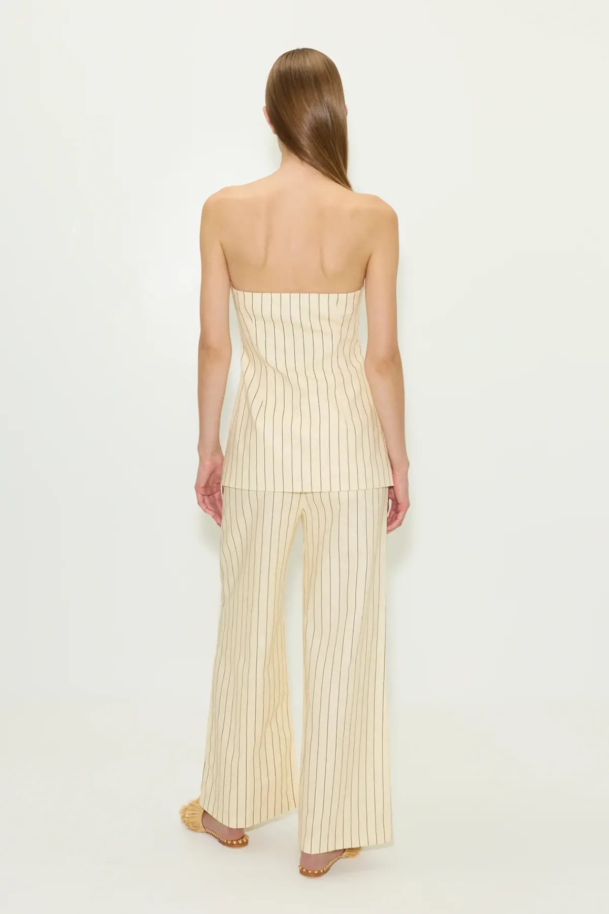Sale SIMON MILLER Morimori strapless linen top