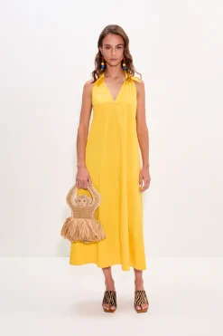 Online SIMON MILLER Navanava poplin midi dress