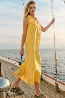 Online SIMON MILLER Navanava poplin midi dress
