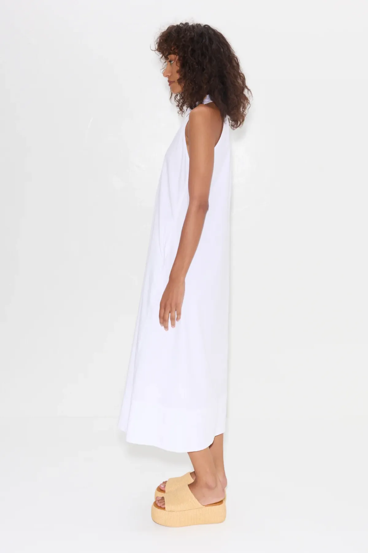 Online SIMON MILLER Navanava poplin midi dress