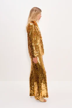 New SIMON MILLER Nellanella sequin wide leg pant