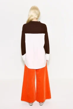 Discount SIMON MILLER Pippip poplin combo sweater