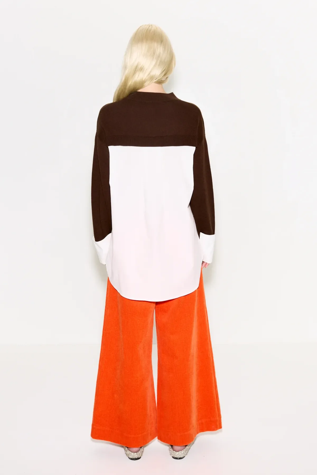 Discount SIMON MILLER Pippip poplin combo sweater