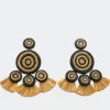Best SIMON MILLER Raffiaraffia fringe deco earring