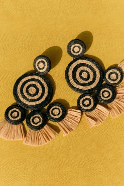 Best SIMON MILLER Raffiaraffia fringe deco earring