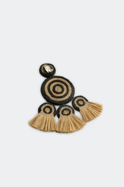 Best SIMON MILLER Raffiaraffia fringe deco earring