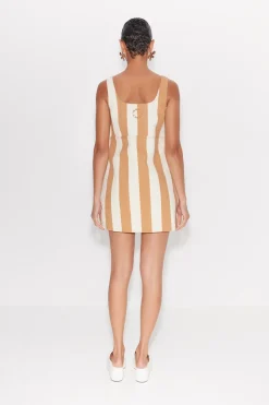 Hot SIMON MILLER Saharasahara striped denim dress