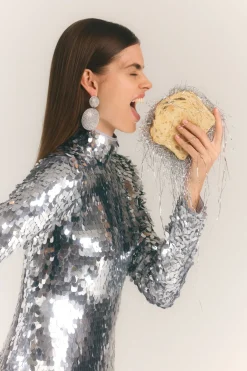 Clearance SIMON MILLER Sculptysculpty sequin dress