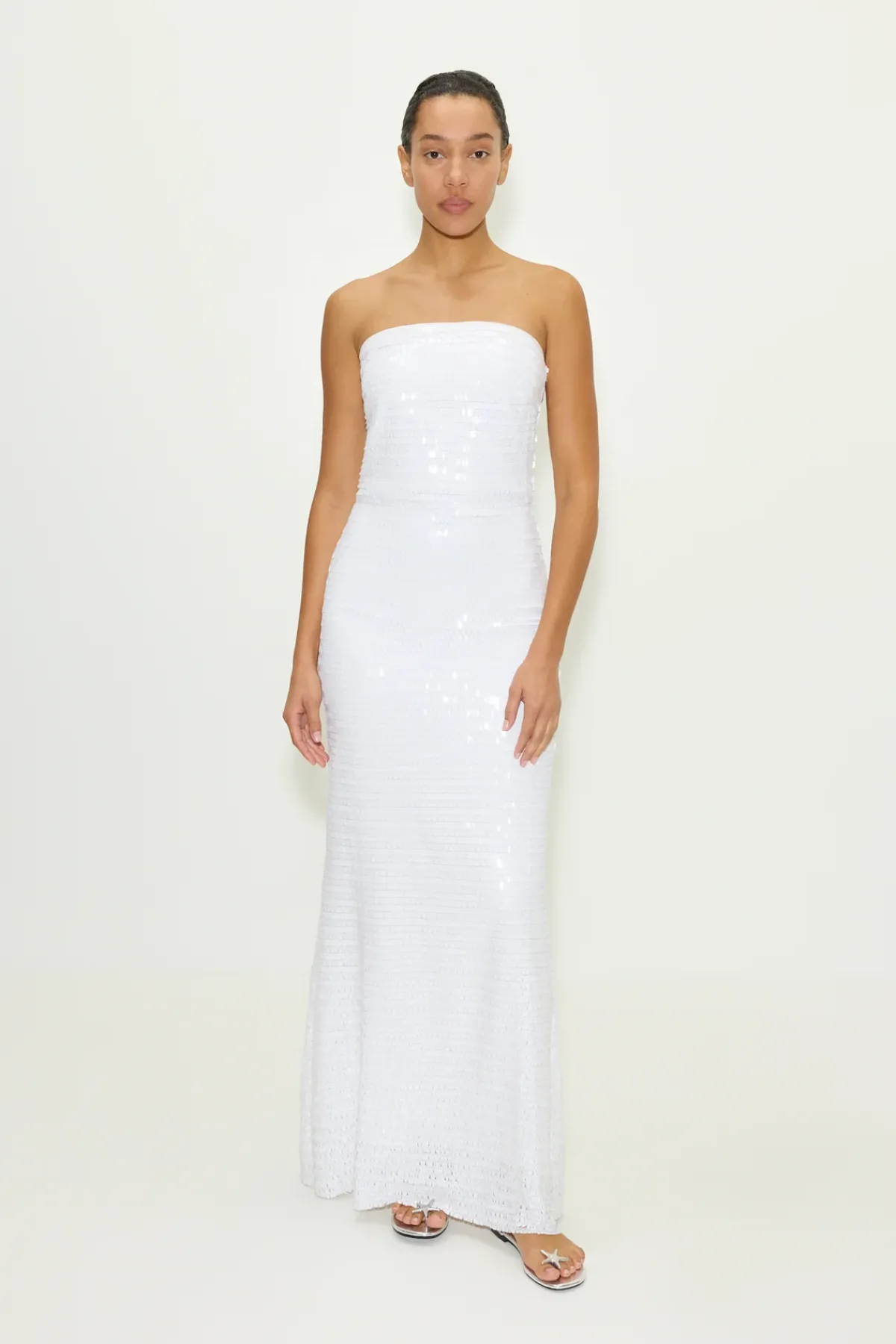 Online SIMON MILLER Sculptysculpty strapless piano sequin dress