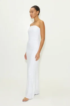 Online SIMON MILLER Sculptysculpty strapless piano sequin dress
