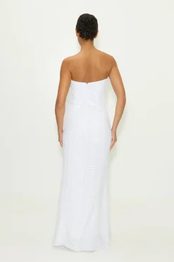 Online SIMON MILLER Sculptysculpty strapless piano sequin dress