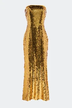 Sale SIMON MILLER Sculptysculpty strapless sequin dress