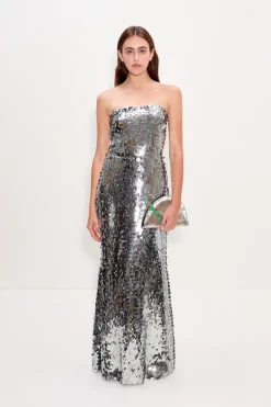 Online SIMON MILLER Sculptysculpty strapless sequin dress