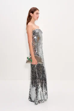 Online SIMON MILLER Sculptysculpty strapless sequin dress