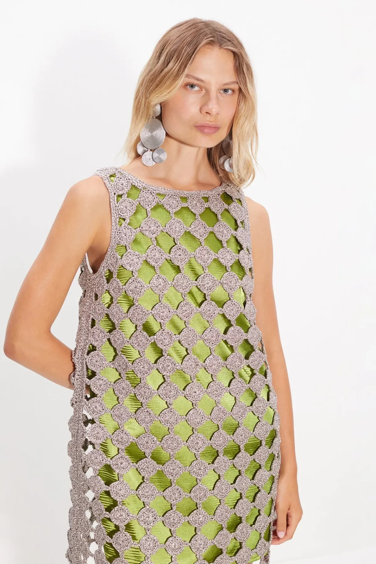New SIMON MILLER Sinasina crochet mini dress