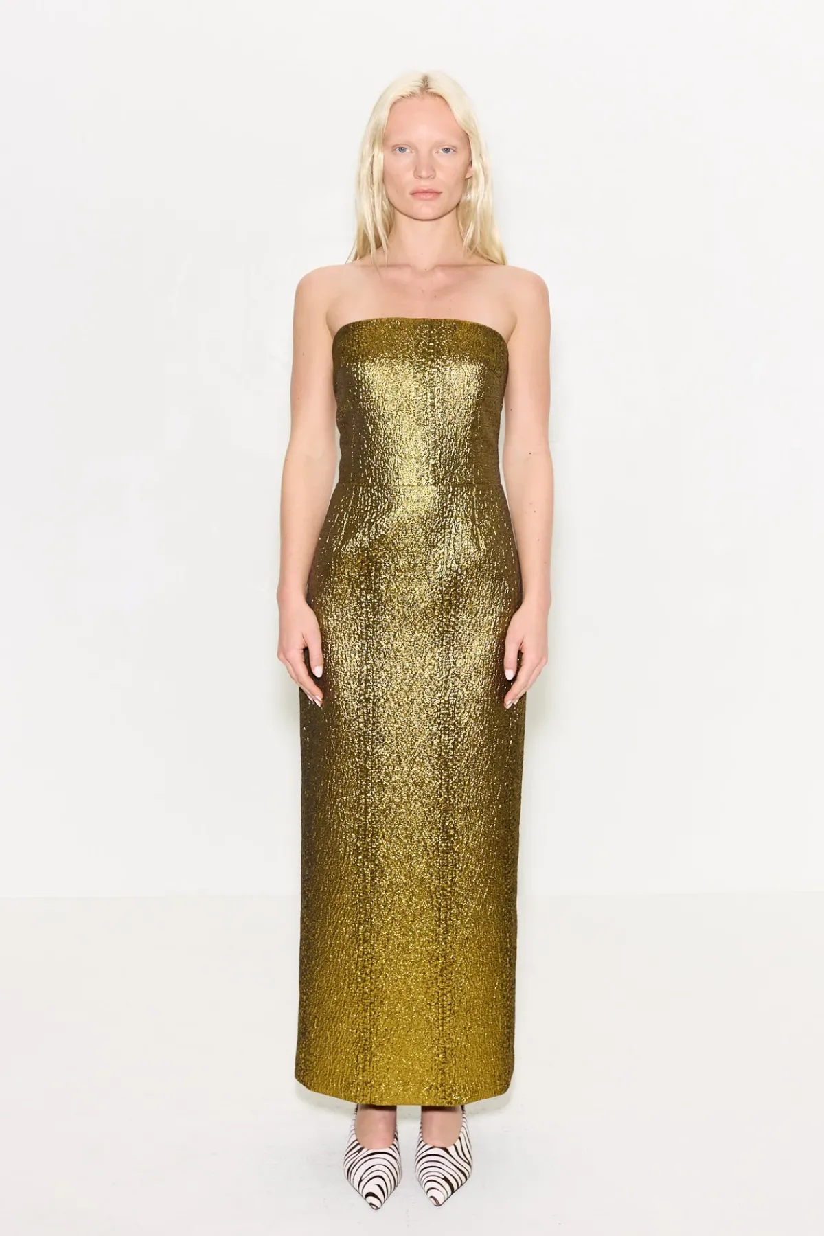 Discount SIMON MILLER Verdelleverdelle metallic midi dress