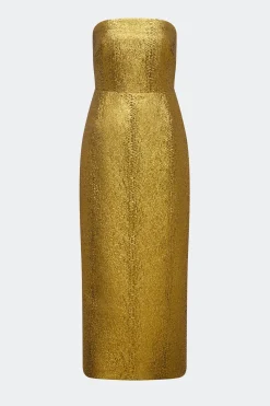 Discount SIMON MILLER Verdelleverdelle metallic midi dress