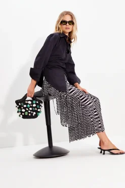 Hot SIMON MILLER Zaza za knit fringe skirt