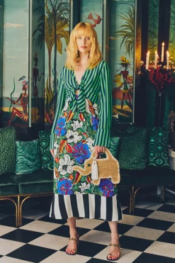 Hot SIMON MILLER Zelenezelene maxi dress