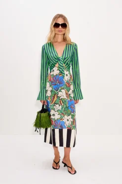 Hot SIMON MILLER Zelenezelene maxi dress