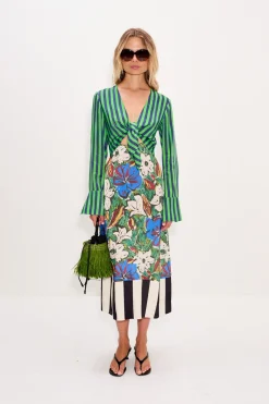 Hot SIMON MILLER Zelenezelene maxi dress