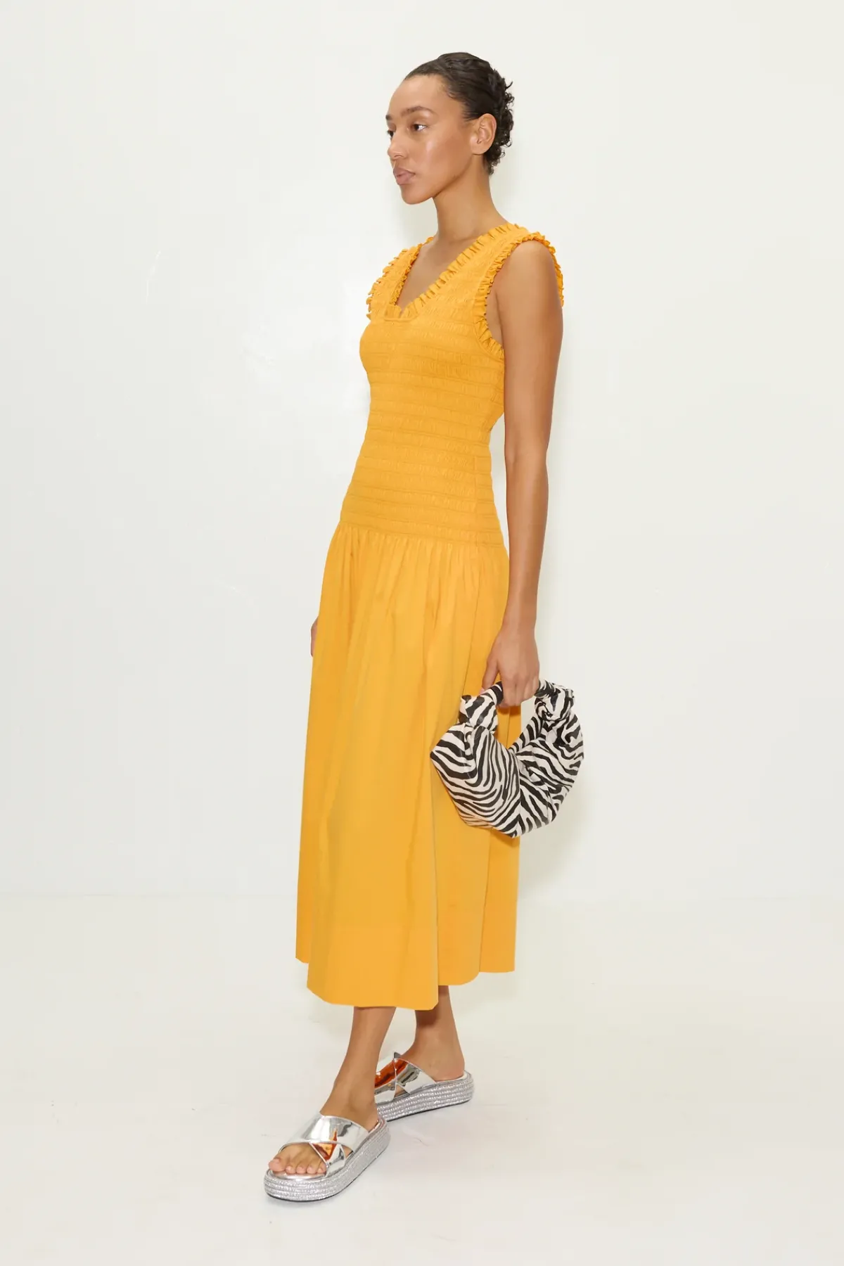Discount SIMON MILLER Zinizini poplin dress